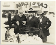 10" x 8" Glossy Photo From the 1936 Three Stooges Film "Half Shot Shooters" -- Very Good Condition